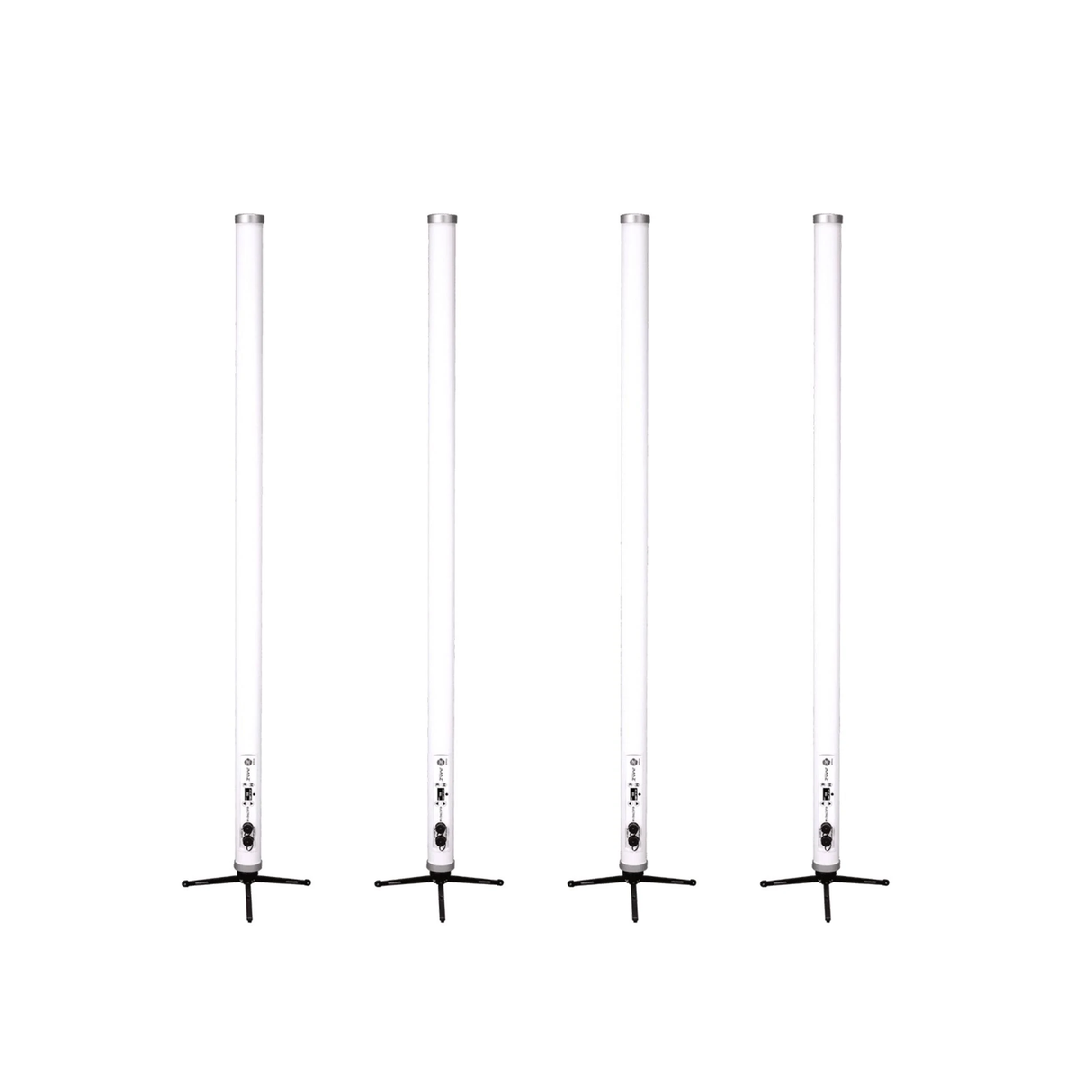 Jmaz Lighting Electro T4 4PK 4 Pack Led Battery Powered IP65 Outdoor Tube with Charging Case