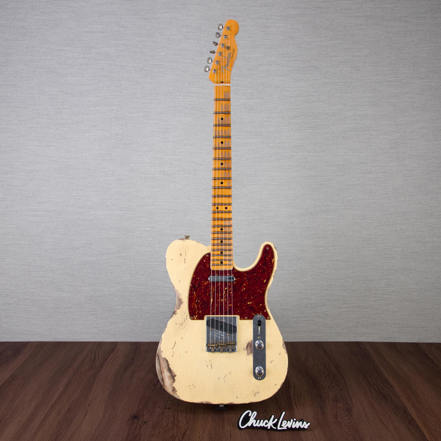 Fender Custom Shop 52 Telecaster Heavy Relic Guitar - Aged Vintage White - CHUCKSCLUSIVE - #R125679