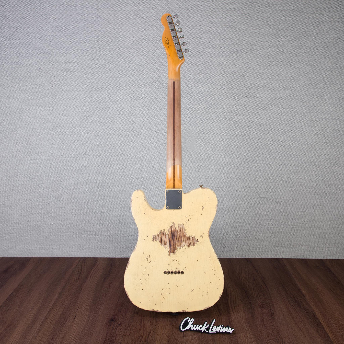 Fender Custom Shop 52 Telecaster Heavy Relic Guitar - Aged Vintage White - CHUCKSCLUSIVE - #R125679