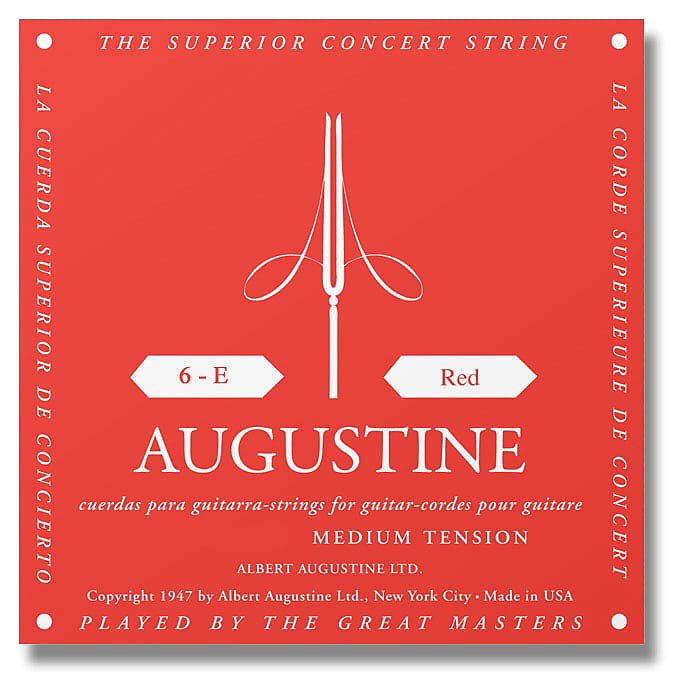 Augustine Classic Red Med Tension Nylon Acoustic Guitar Strings - Preorder