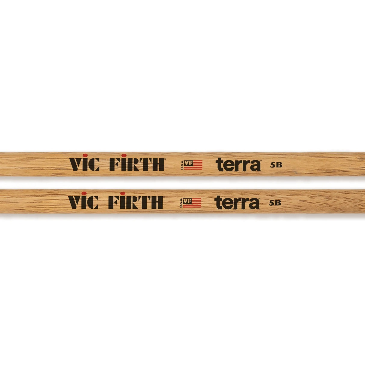 Vic Firth American Classic 5BT Terra Series Drumsticks with Wood Tip - 4 Pairs