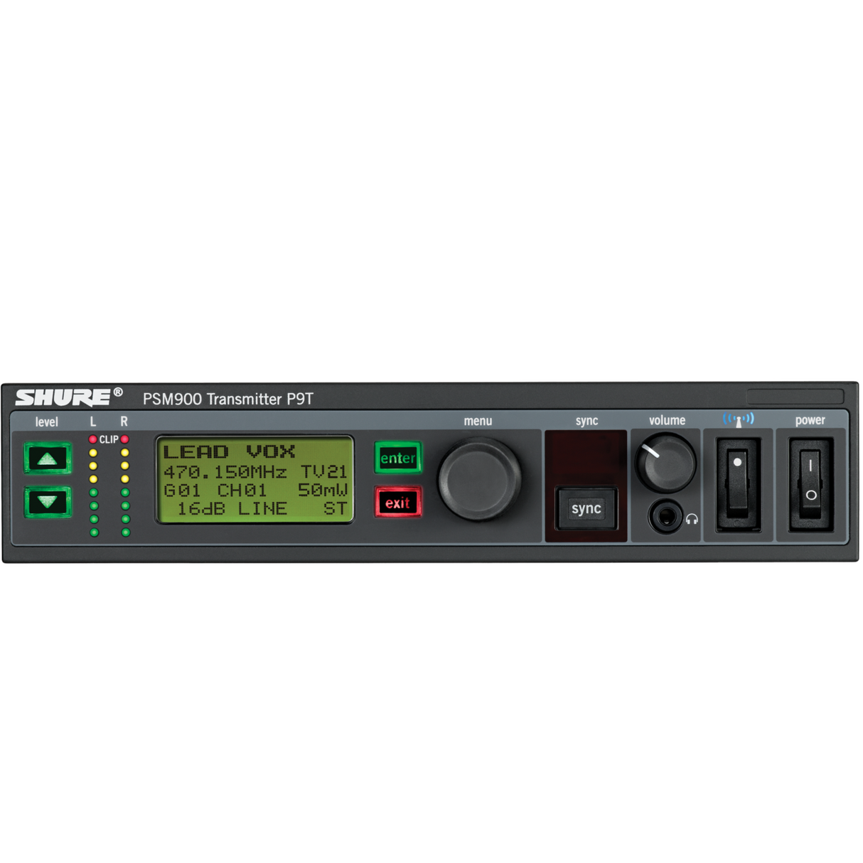 Shure PSM900 P9TRA+425CL Wireless In-Ear Monitor System - H21 Band - Mint, Open Box