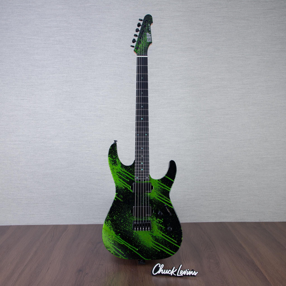 ESP USA M-II HT Electric Guitar - Alien Blood Splater - #US24803