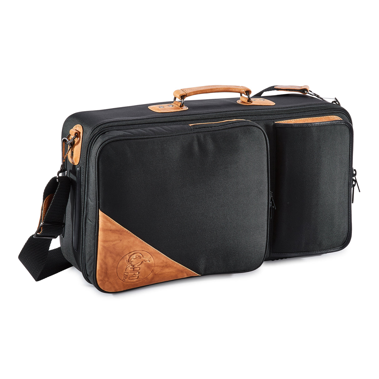 GARD 5-ECSK Elite Triple Trumpet Gig Bag - Black Cordura with Leather Trim