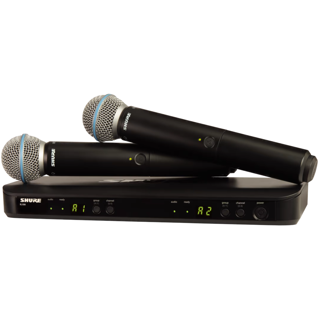 Shure BLX288/B58 Wireless Dual Vocal System with BETA 58A - H9 Band - New