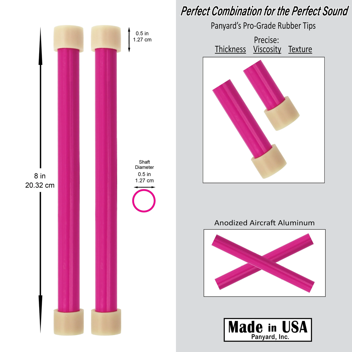 Jumbie Jam Aluminum Mallets - Pink