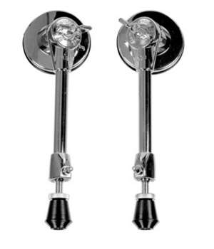 DW DRSP1220CR Bass Drum Spur Set (Pair) - Chrome