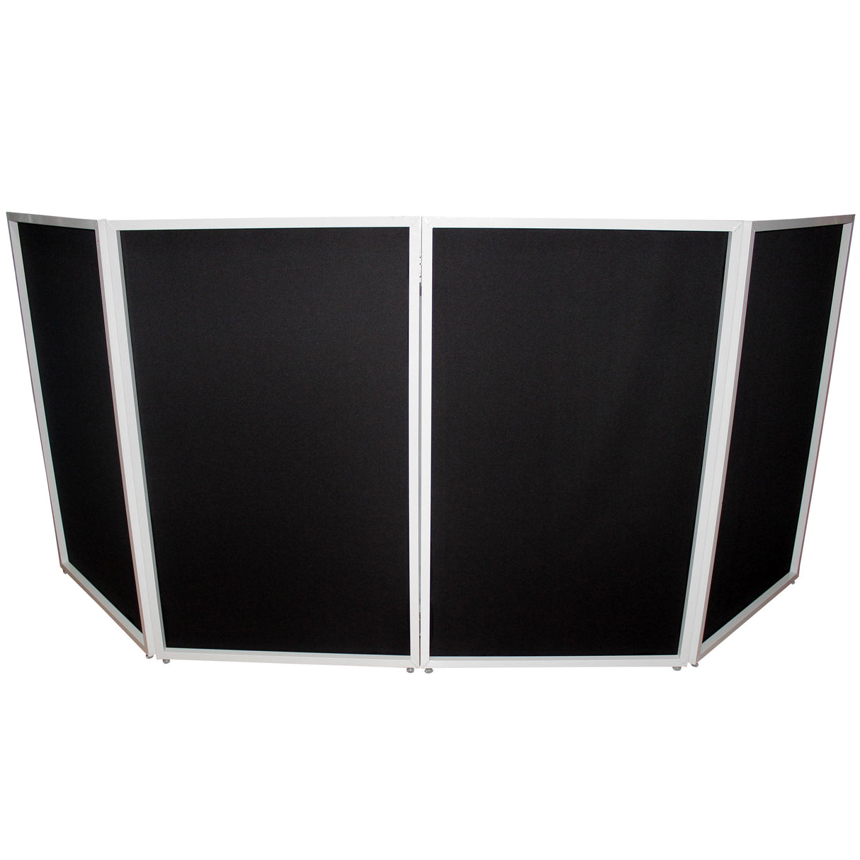 ProX XF-4X3048W MK2 Four Panel Collapse and Go DJ Facade with White Frame and Carry Bag