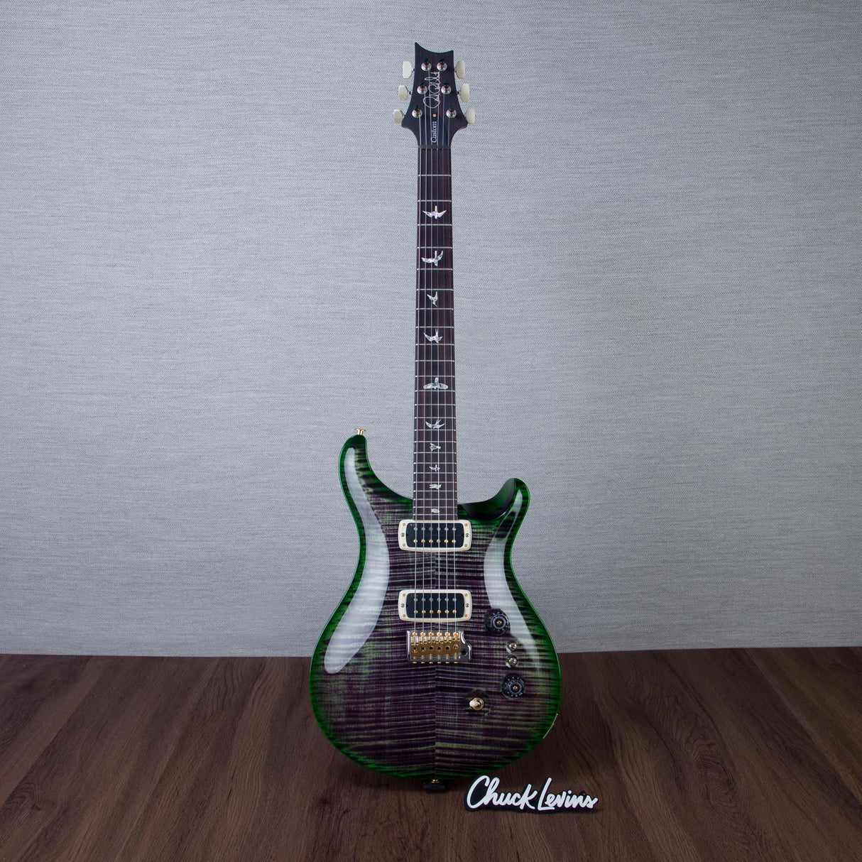 PRS Custom 24-08 10-Top Electric Guitar - Charcoal Moss Burst - #250414697