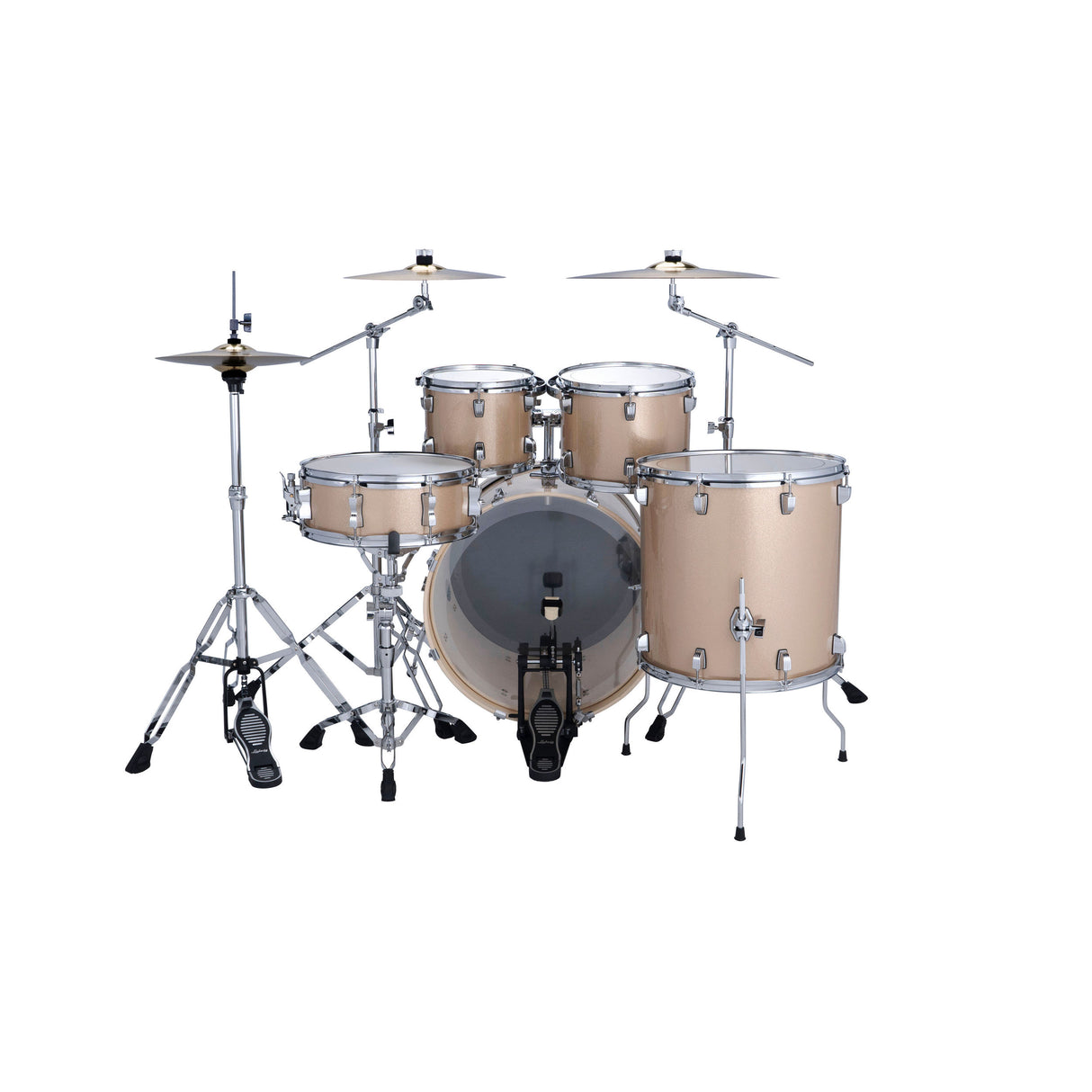 Ludwig Evolution 5-Piece Drum Kit with 22-Inch Kick - Prosecco Sparkle