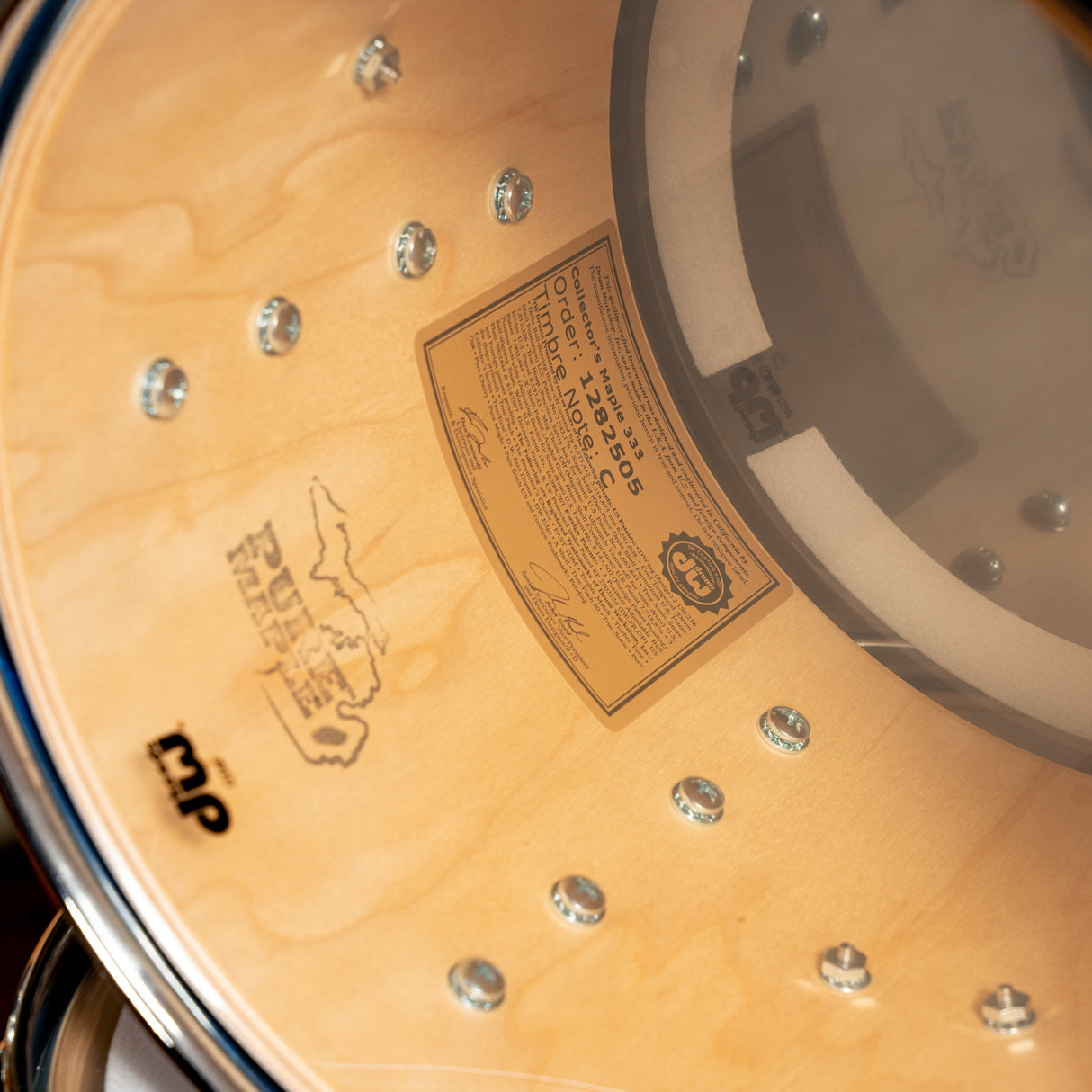 DW Collector's 333 4-pc Maple Shell Pack with 22-Inch Kick - Blue Moonstone