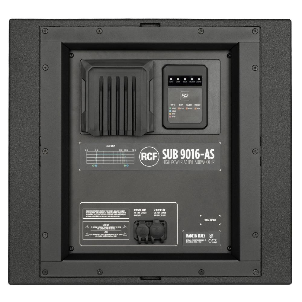 RCF SUB 9016-AS High-Powered 16-Inch Active Subwoofer - New