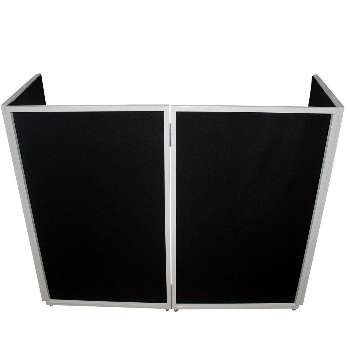 ProX XF-4X3048W MK2 Four Panel Collapse and Go DJ Facade with White Frame and Carry Bag