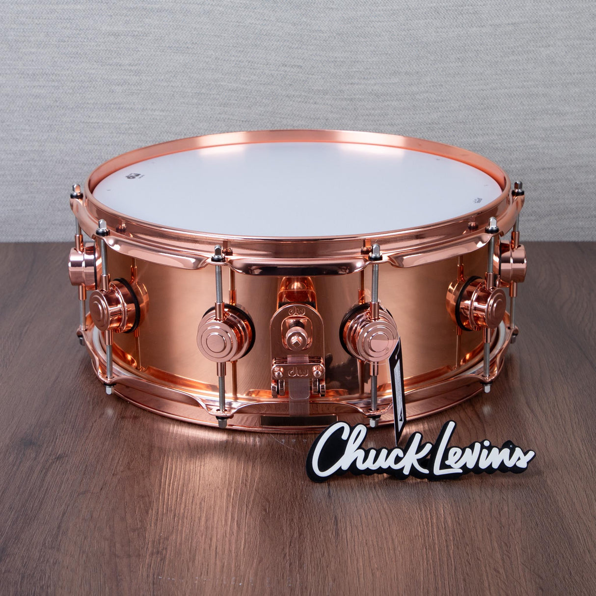 DW 5.5 x 14-Inch Collector's Copper Snare Drum - Copper Hardware