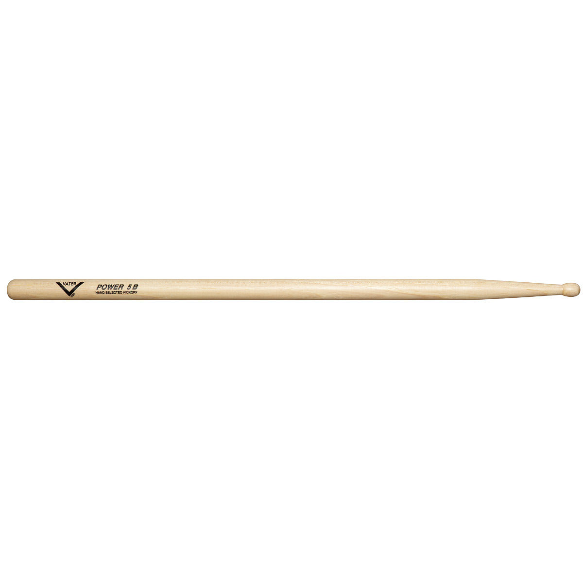 Vater American Hickory Drumsticks - Power 5B - Wood Tip