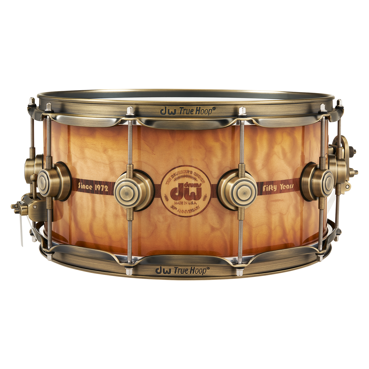 DW 6.5x14-Inch 50th Anniversary Snare Drum with Gold Hardware and Bag