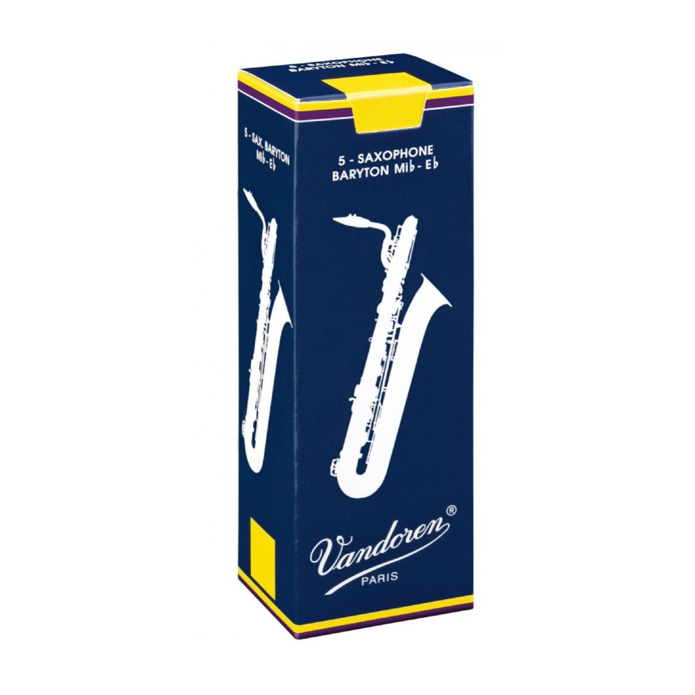 Vandoren Traditional 5-Pack Baritone Saxophone Reeds - 3