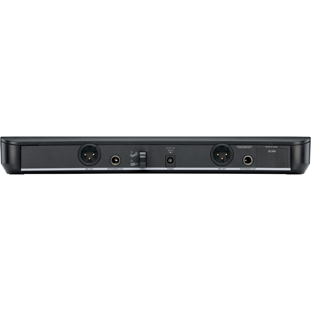 Shure BLX1288/CVL Combo Wireless PG58 and Lavalier System, H11 Band - Open Box, Mint