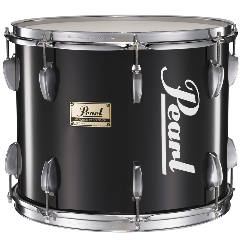 Pearl PTDM1512 Championship Maple Traditional Single Tenor - Midnight Black - New,15x12-Inch