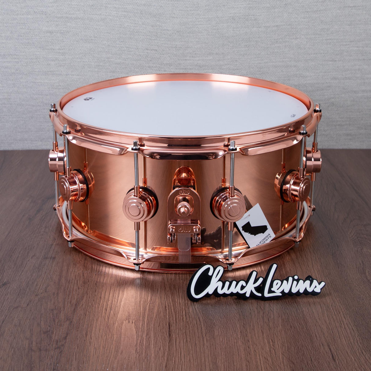 DW 6.5 x 14-Inch Copper Snare Drum - Copper Hardware