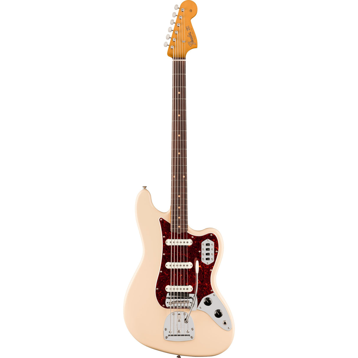 Fender Vintera III Early '60s Bass VI Electric Bass Guitar, Rosewood Fingerboard - Olympic White
