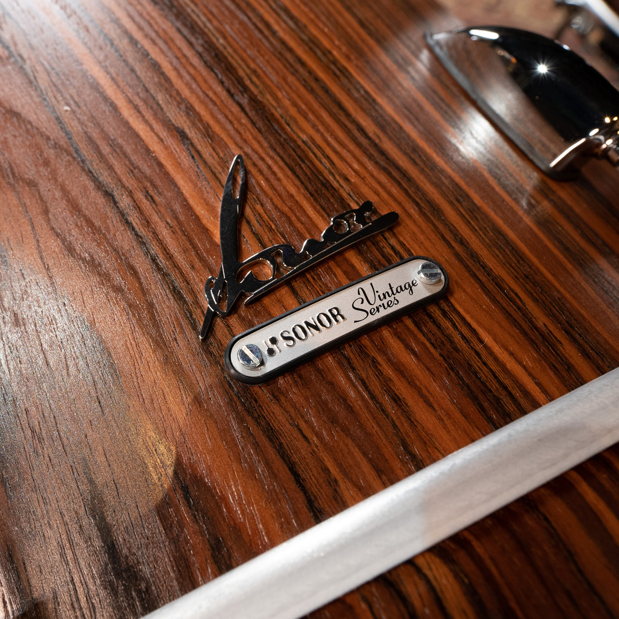 Sonor Vintage Series 4-Piece Shell Pack, 20-Inch Kick - Rosewood Semi Gloss