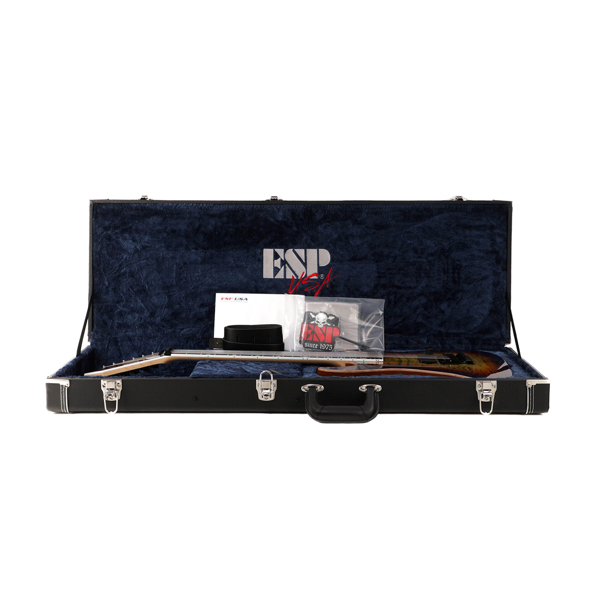 ESP USA M1 Deluxe FR Quilt Maple Top Electric Guitar - Lynch Burst - #US22269