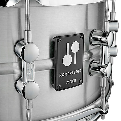 Sonor Kompressor Aluminum 14x6.5-Inch Snare Drum - Polished