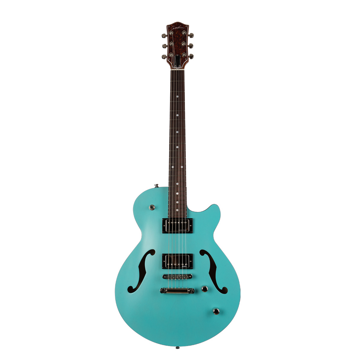 Godin Montreal Premier HT Semi-Hollowbody Guitar - Laguna Blue - Mint, Open Box