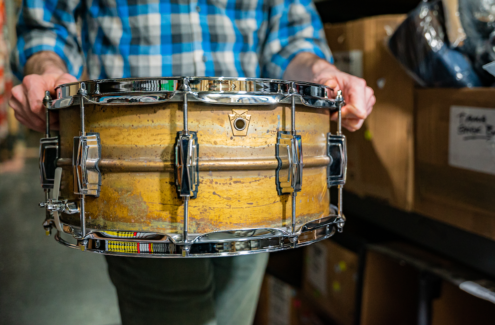 Ludwig 14" x 6.5" Raw Brass Snare Drum