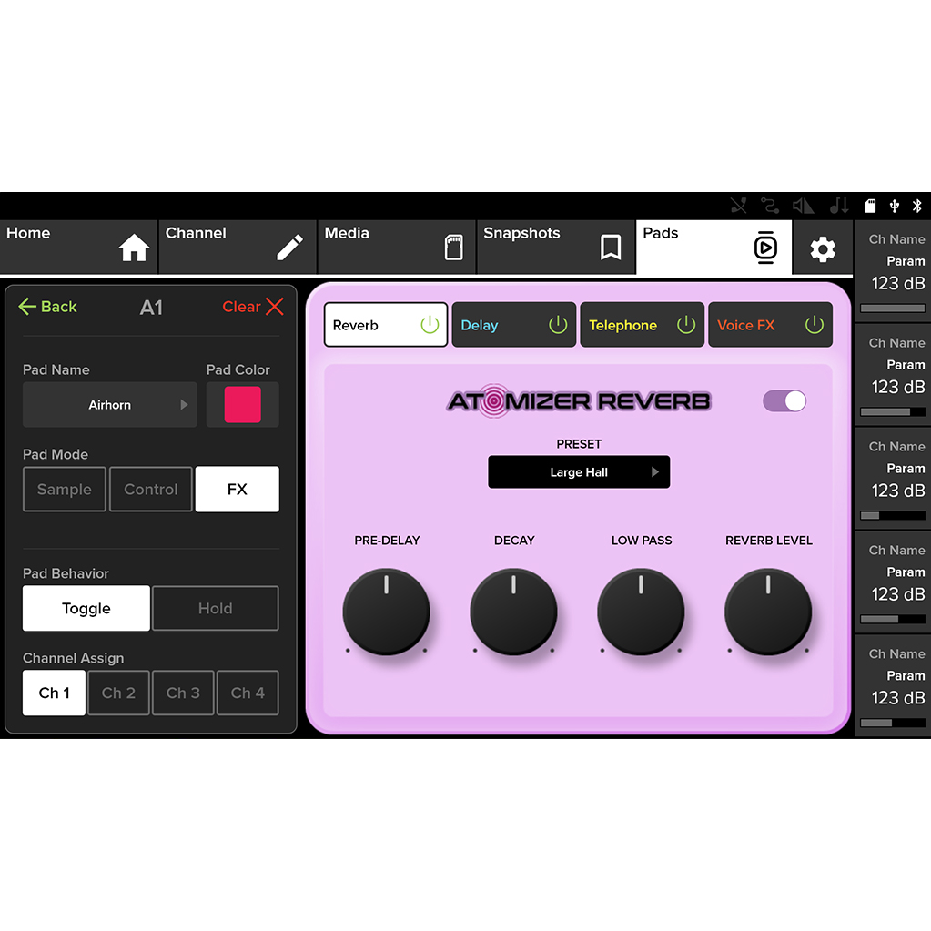 Mackie DLZ Creator XS Adaptive Digital Streaming Mixer - Mint, Open Box