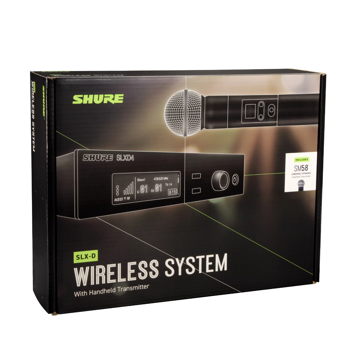 Shure SLXD24/SM58 Wireless Microphone System - H55 Band - Mint, Open Box