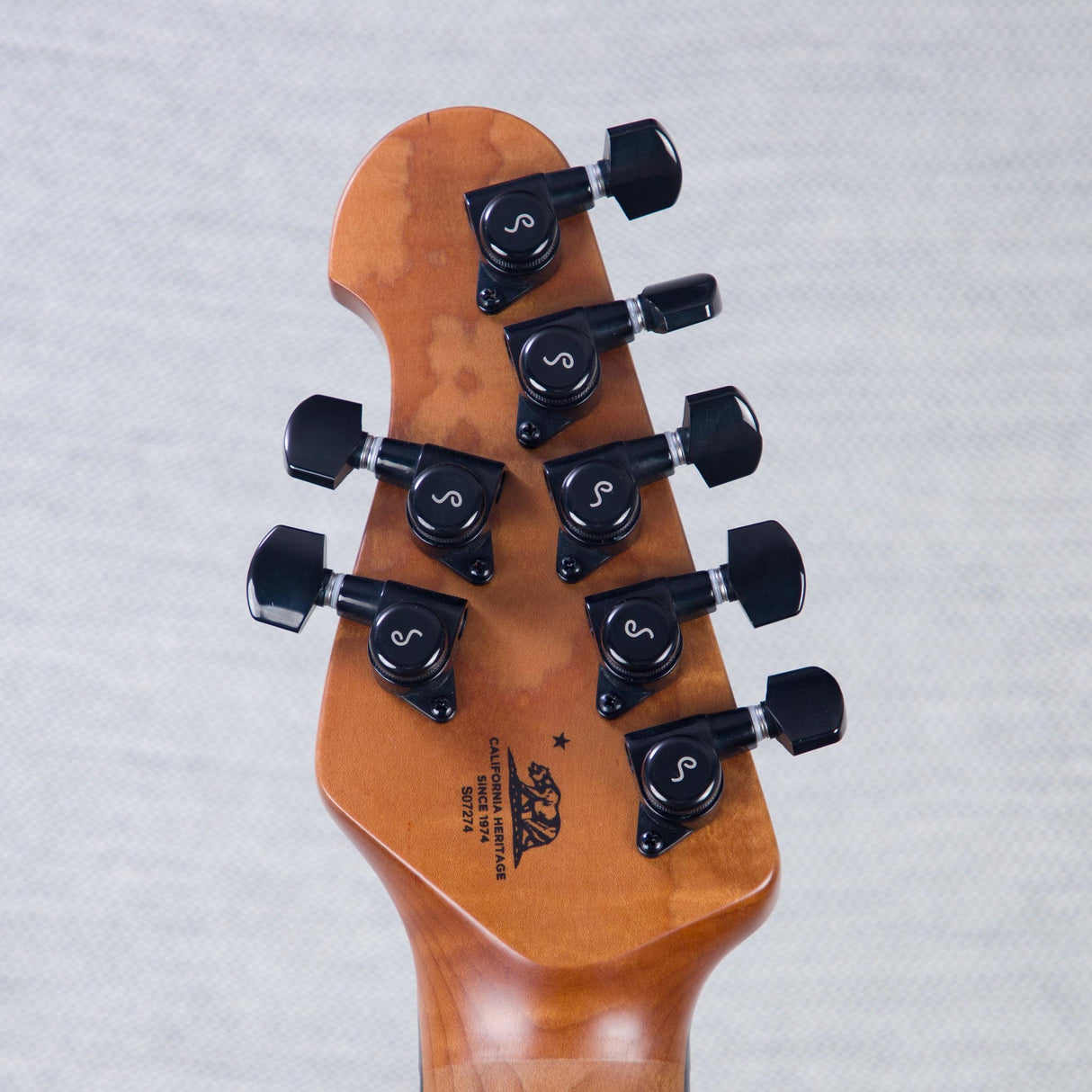 Music Man Jason Richardson Signature Cutlass 7-String Electric Guitar - Natural, Buckeye Burl Top