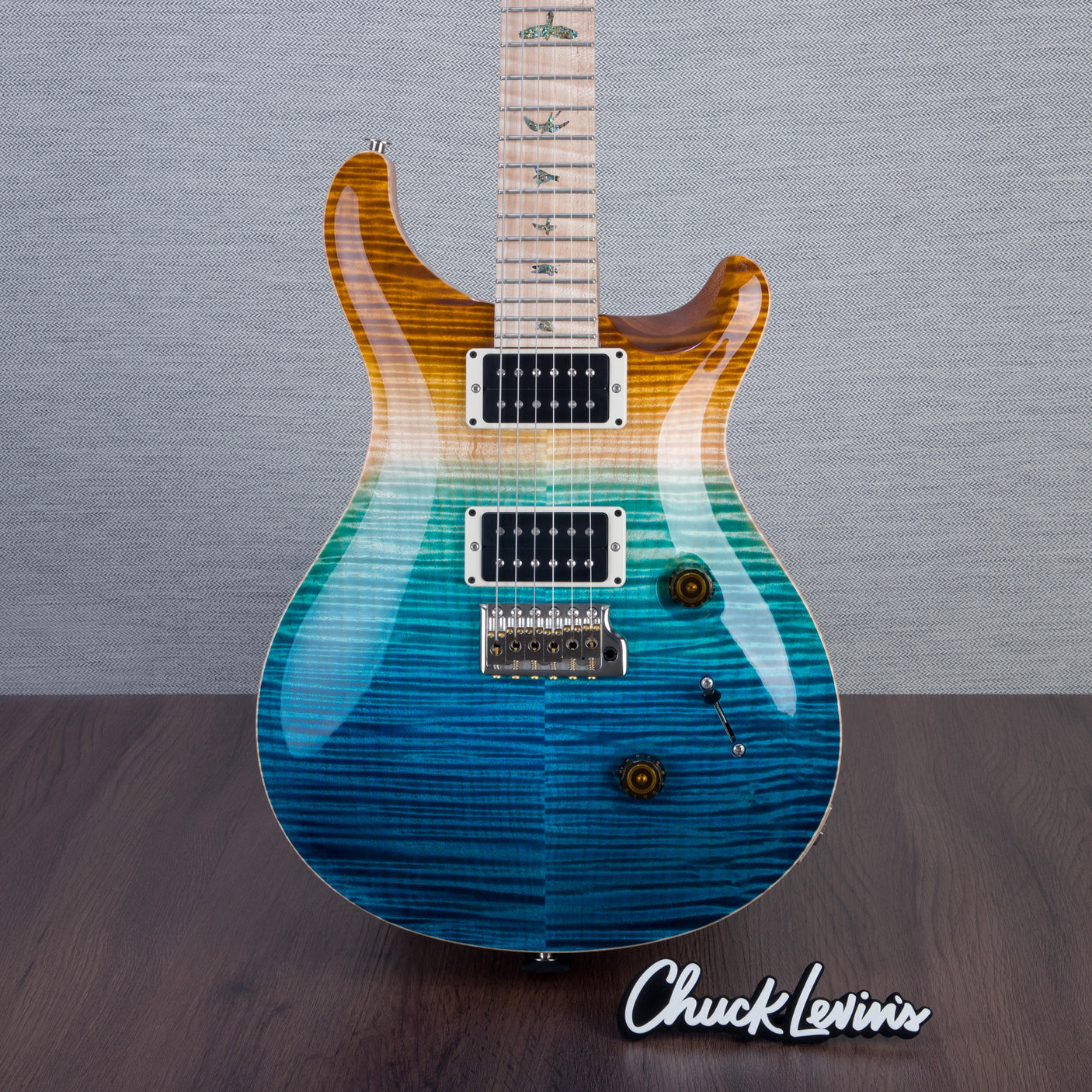 PRS Wood Library Custom 24 Electric Guitar - Private Stock Beach Fade Finish - CHUCKSCLUSIVE - #240383989 - 2024