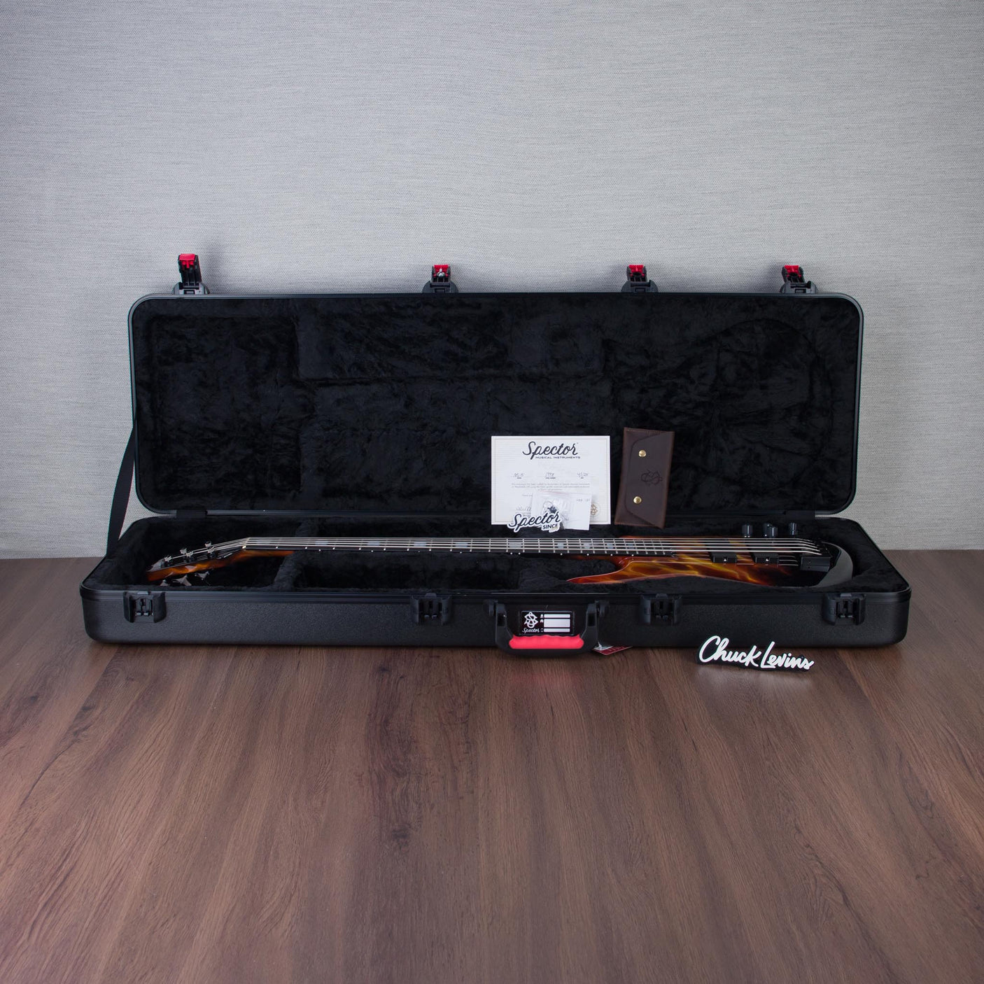 Spector USA Custom NS-5 Hot Rod Series Painted by Dan Lawrence Electric Bass Guitar - "Real Flame" - CHUCKSCLUSIVE - #1998