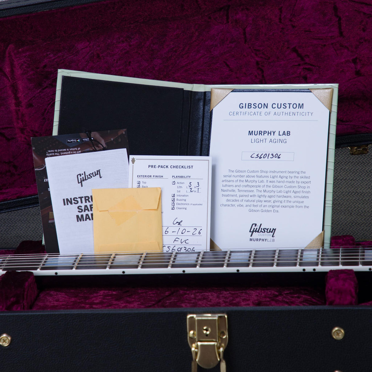 Gibson Custom Shop Murphy Lab Flying V Custom Electric Guitar - Light Aging Full Shift - #CS601306