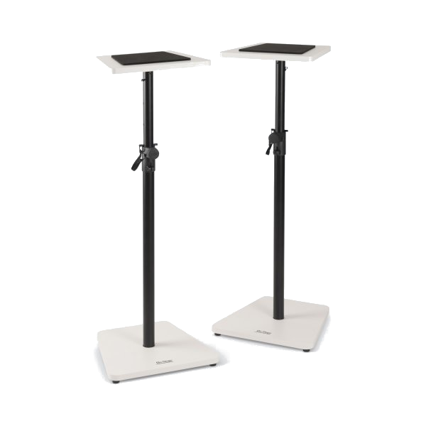 On-Stage SMS7500W Studio Monitor Stands - White - New