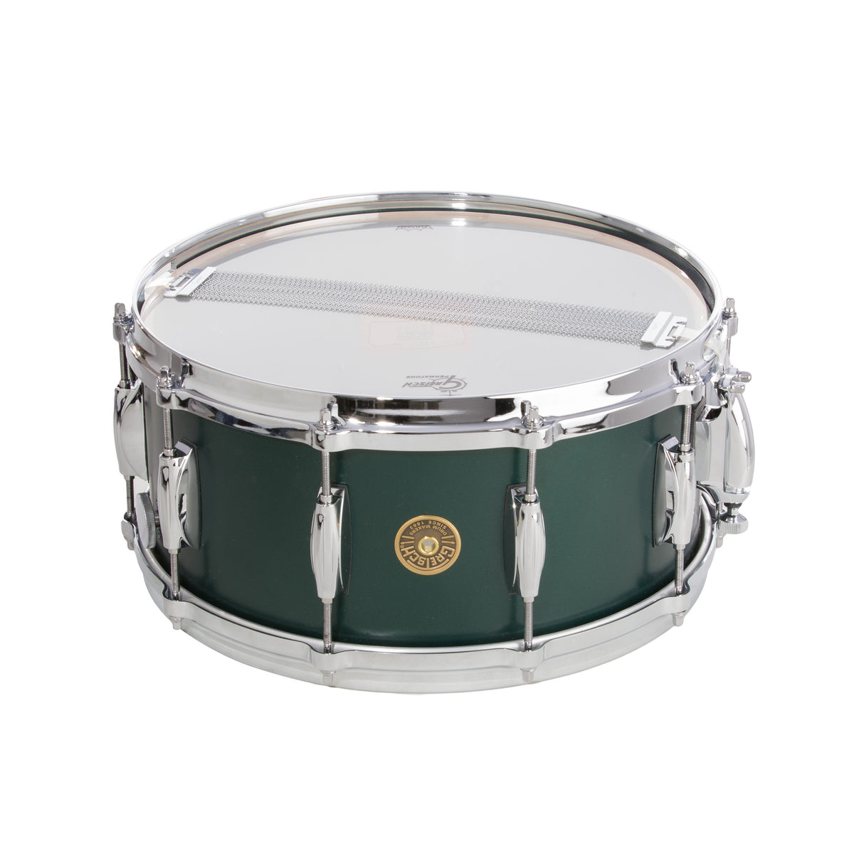 Gretsch USA Custom 6.5x14 Snare With Throw-Off - Satin Cadillac Green