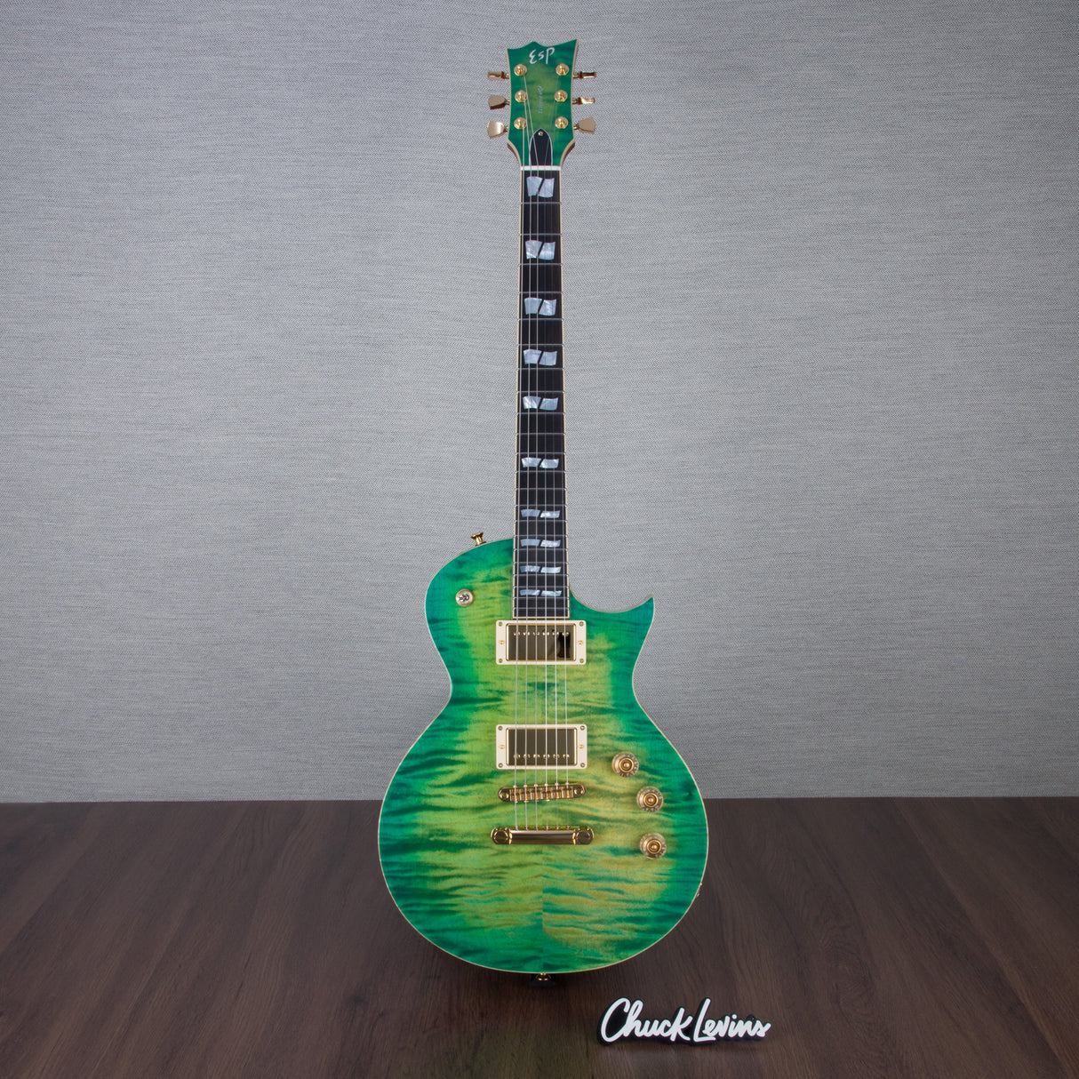 ESP USA Eclipse Electric Guitar - Lime Burst - #US24288 - Mint, Open Box