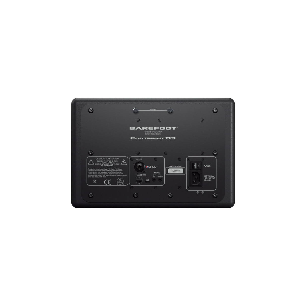 Barefoot Footprint03 Tri-Amplified 3-Way 260-Watt Studio Monitor Pair - New