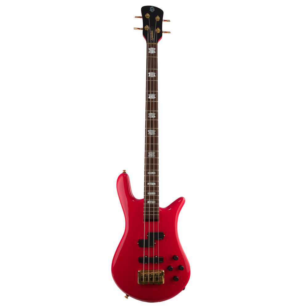 Spector Euro 4 Classic Bass Guitar - Solid Red - #21NB16614