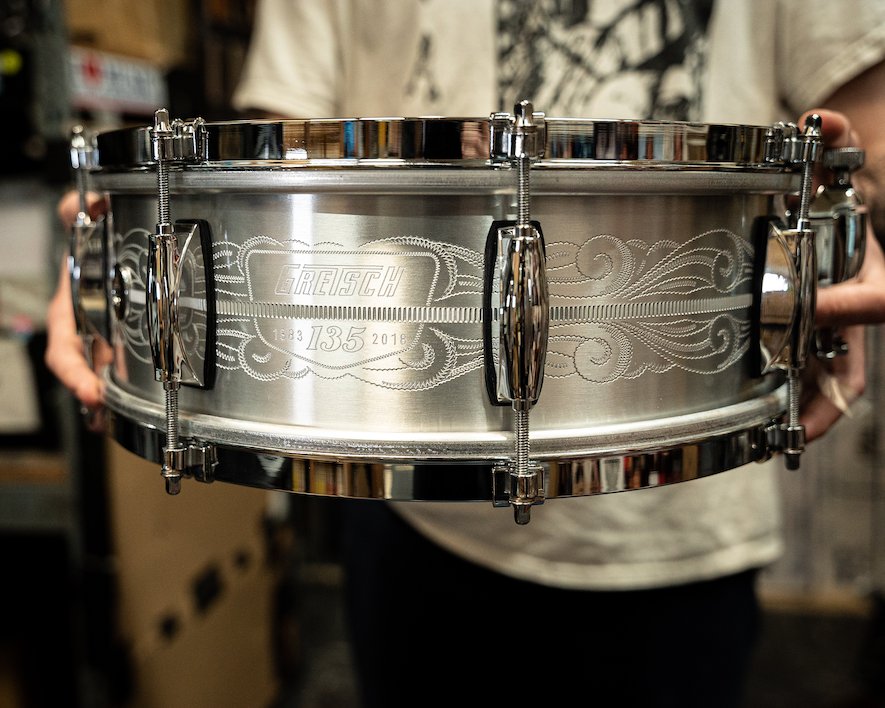 Gretsch 14" x 5" USA Custom 135th Anniversary Solid Aluminum Snare Drum
