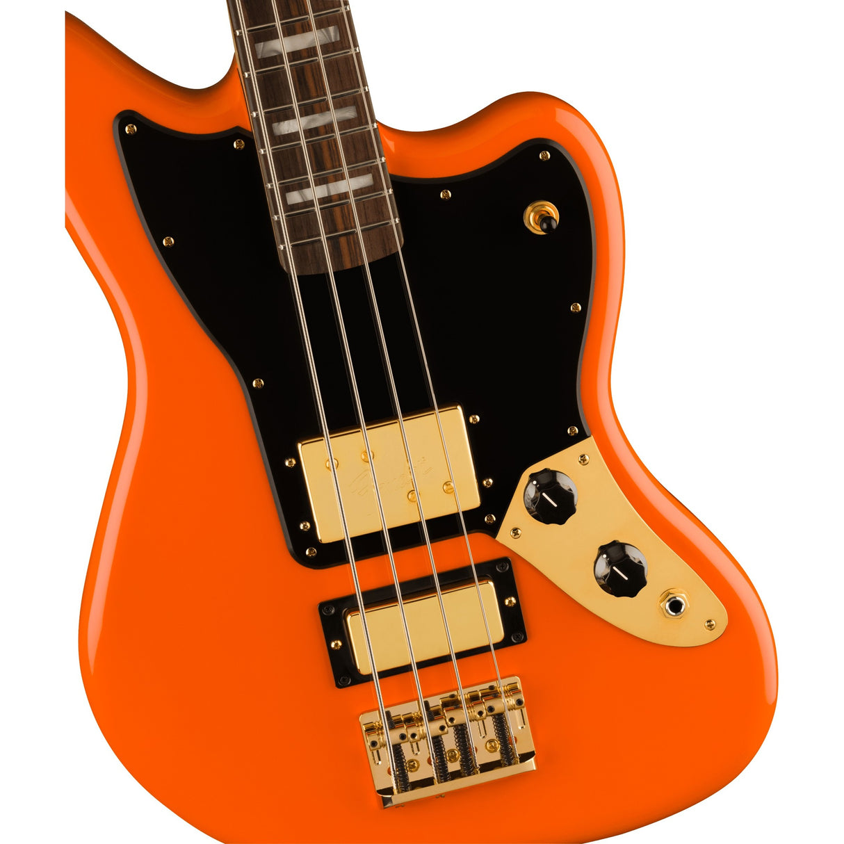 Fender Limited Edition Mike Kerr Signature Jaguar Electric Bass - Tiger's Blood Orange