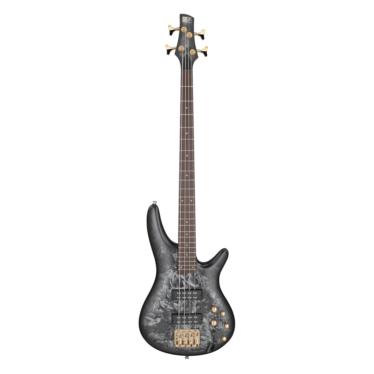 Ibanez SR300EDXBZM Electric Bass Guitar - Black Ice Frozen Matte