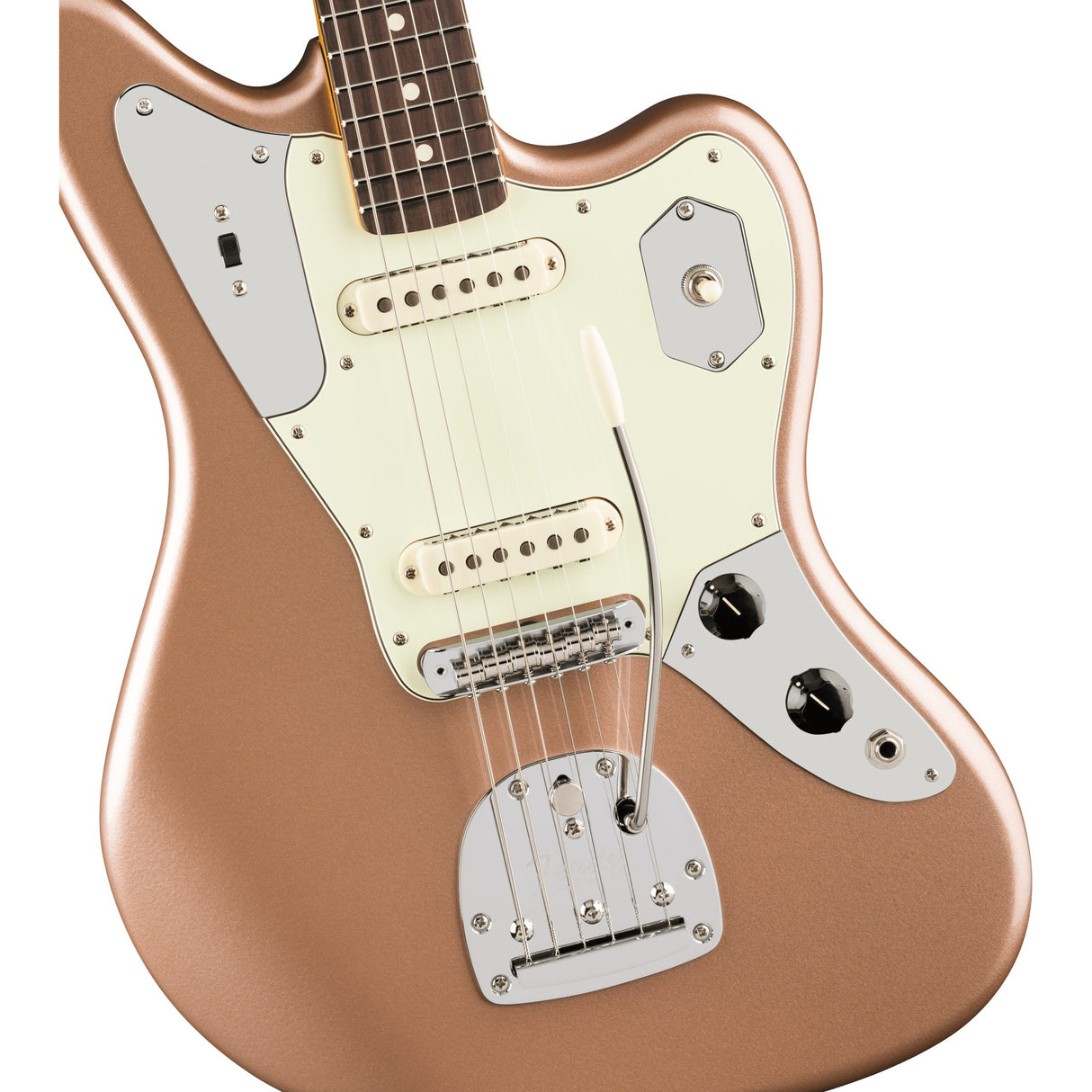 Fender American Professional Classic Jaguar Electric Guitar - Faded Firemist Gold