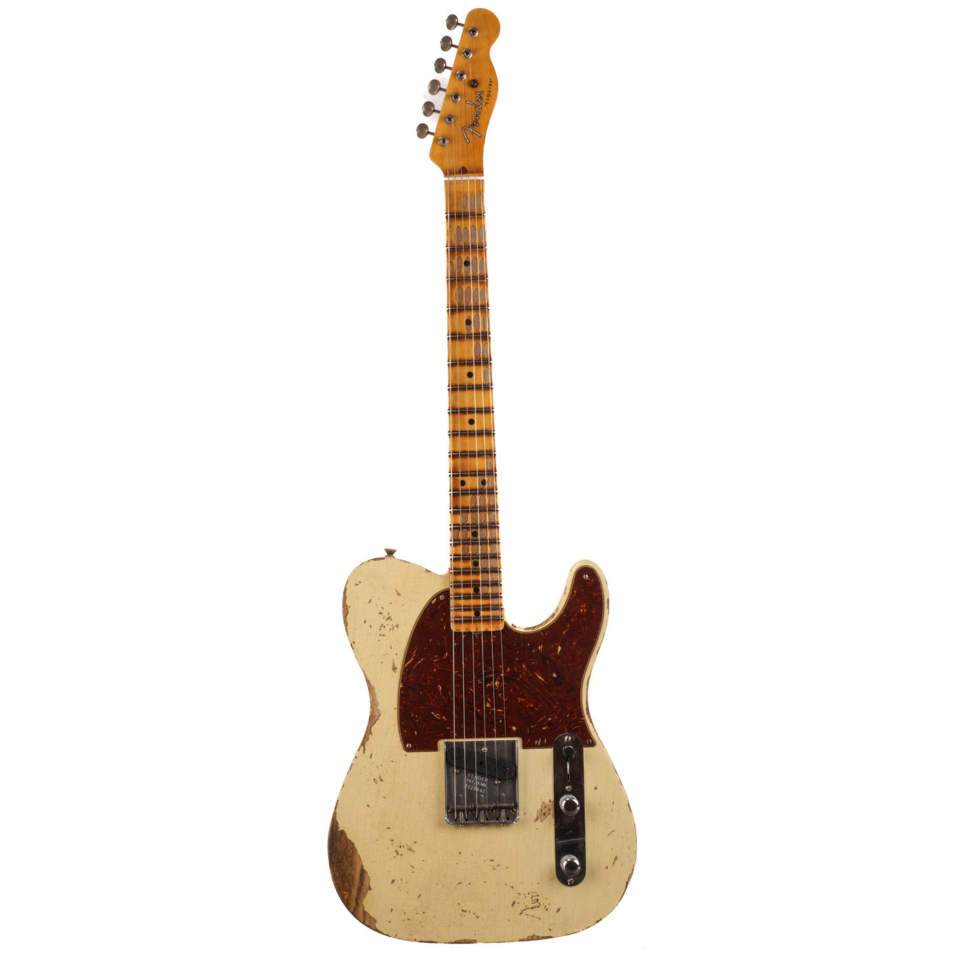 Fender Custom Shop 1950 Esquire Heavy Relic Guitar - Aged Vintage White - CHUCKSCLUSIVE - #R123842