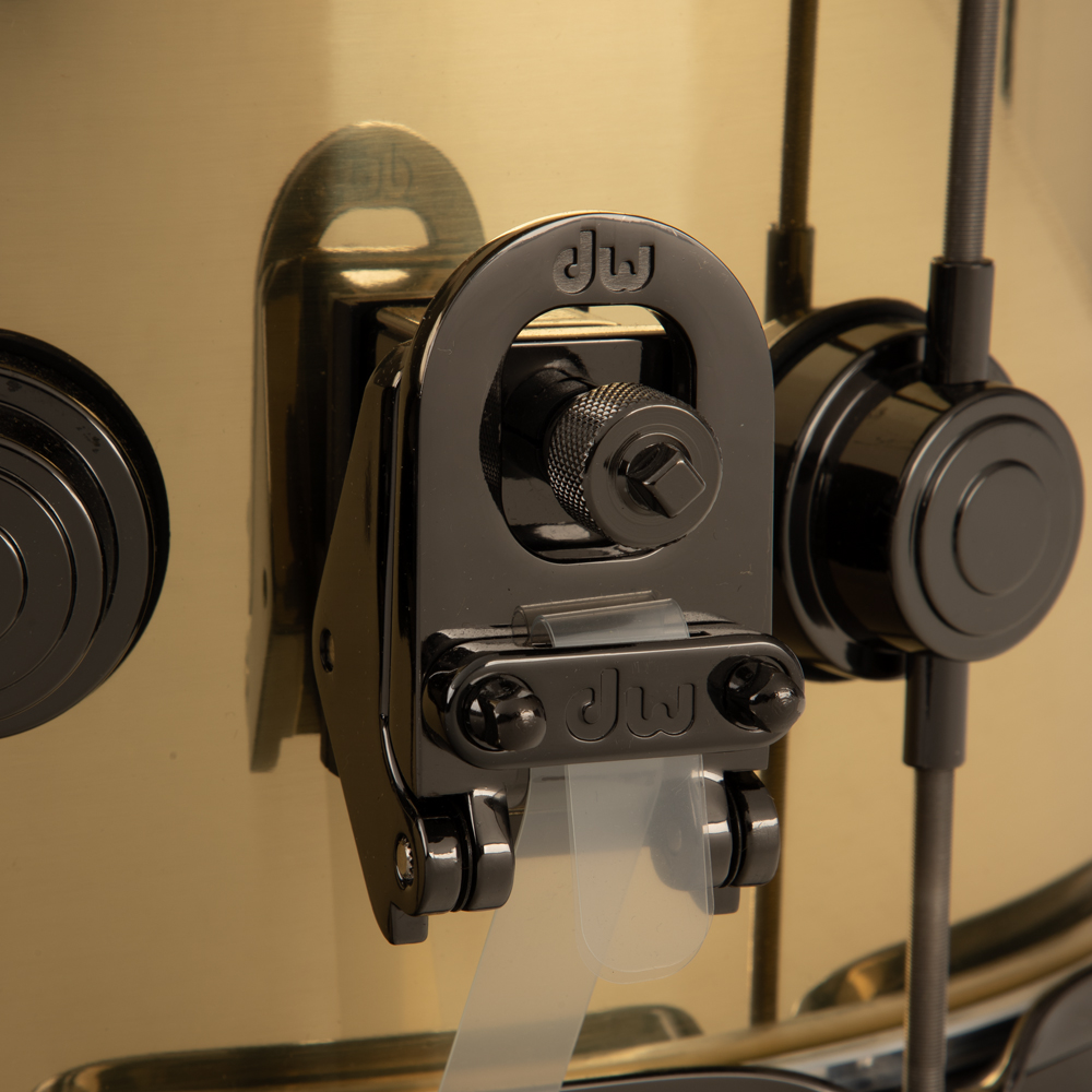 DW Collectors Series 6.5x14 Vintage Bell Brass Snare Drum - Black Nickel Hardware