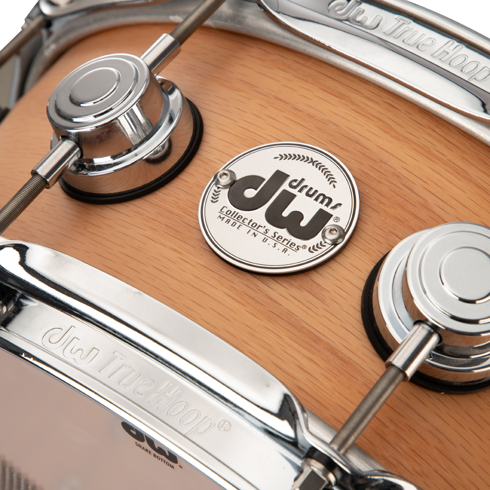 DW 5 x 14-Inch Snare Drum, Chrome Hardware - Oak Matte Lacquer