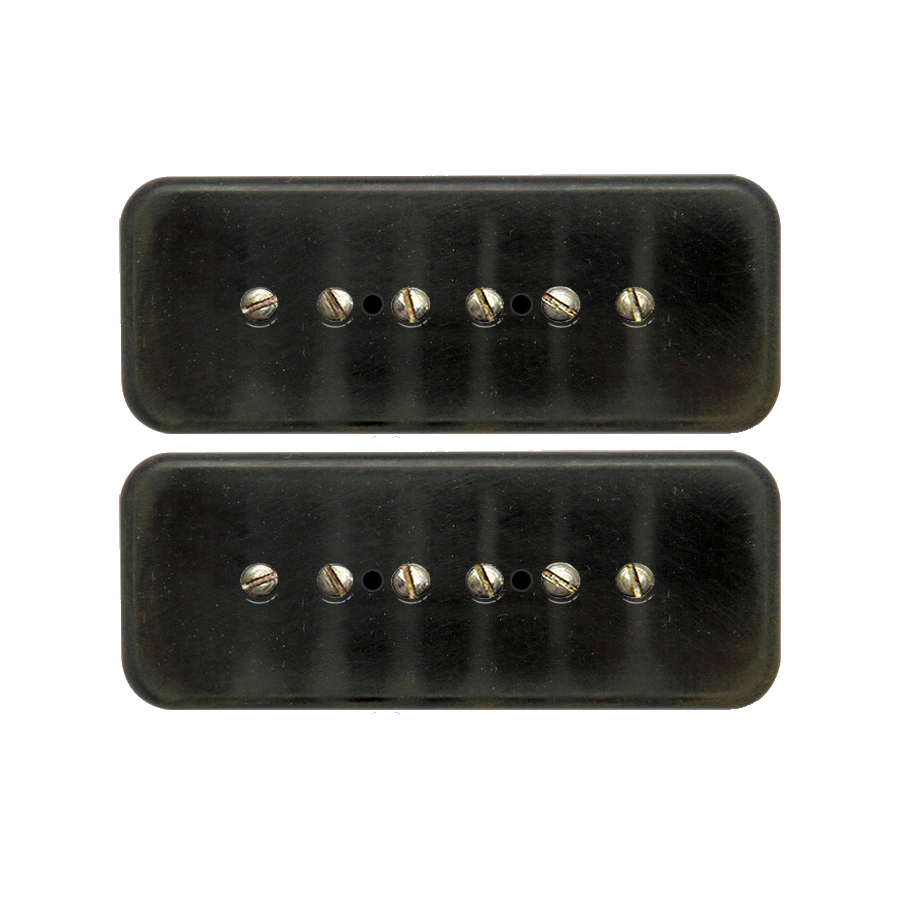 Bare Knuckle Mississippi Queen RW/RP P90 Pickups - N/B Set Aged Black