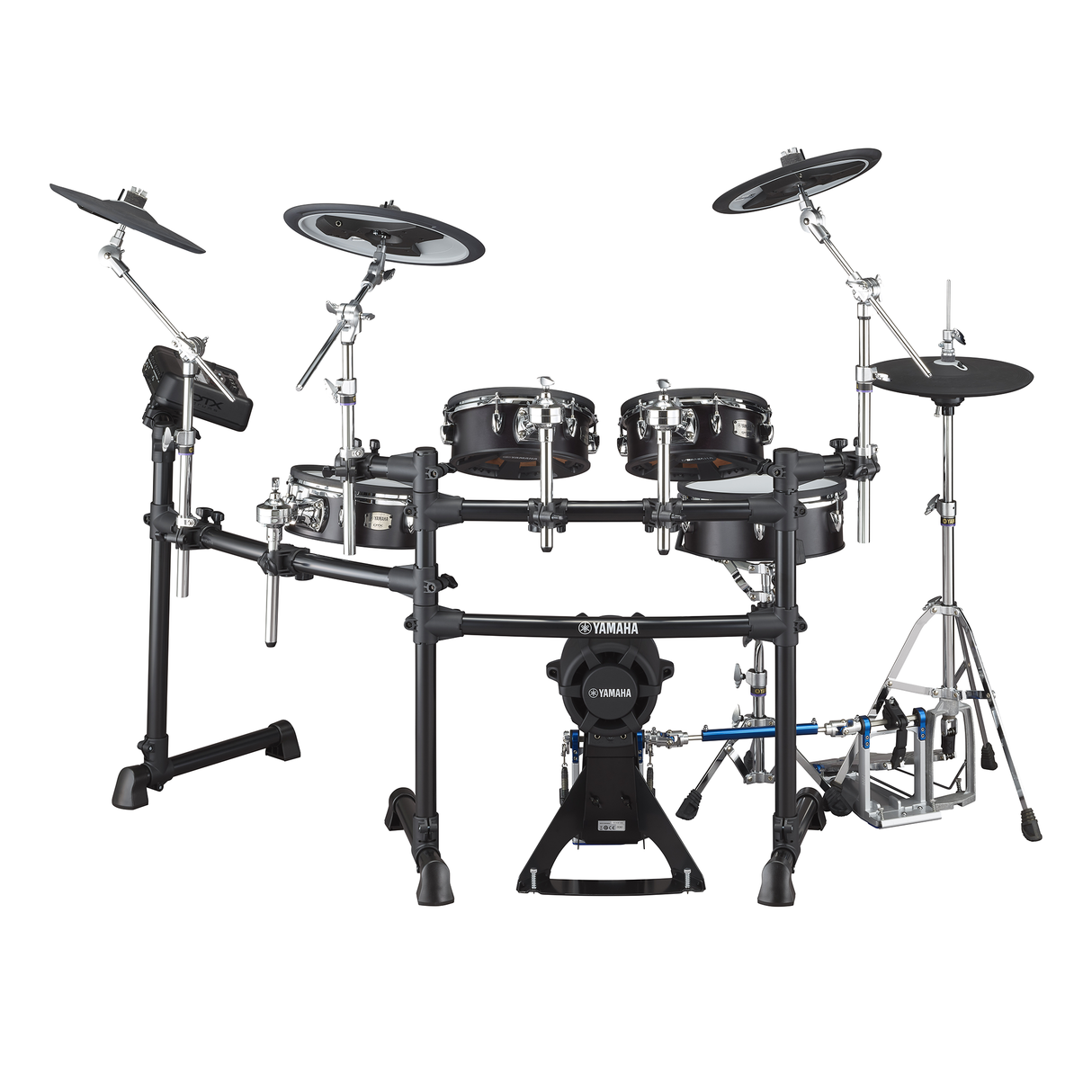 Yamaha DTX8K-M BF Electronic Drum Kit, Mesh Pads - Black Forest Finish